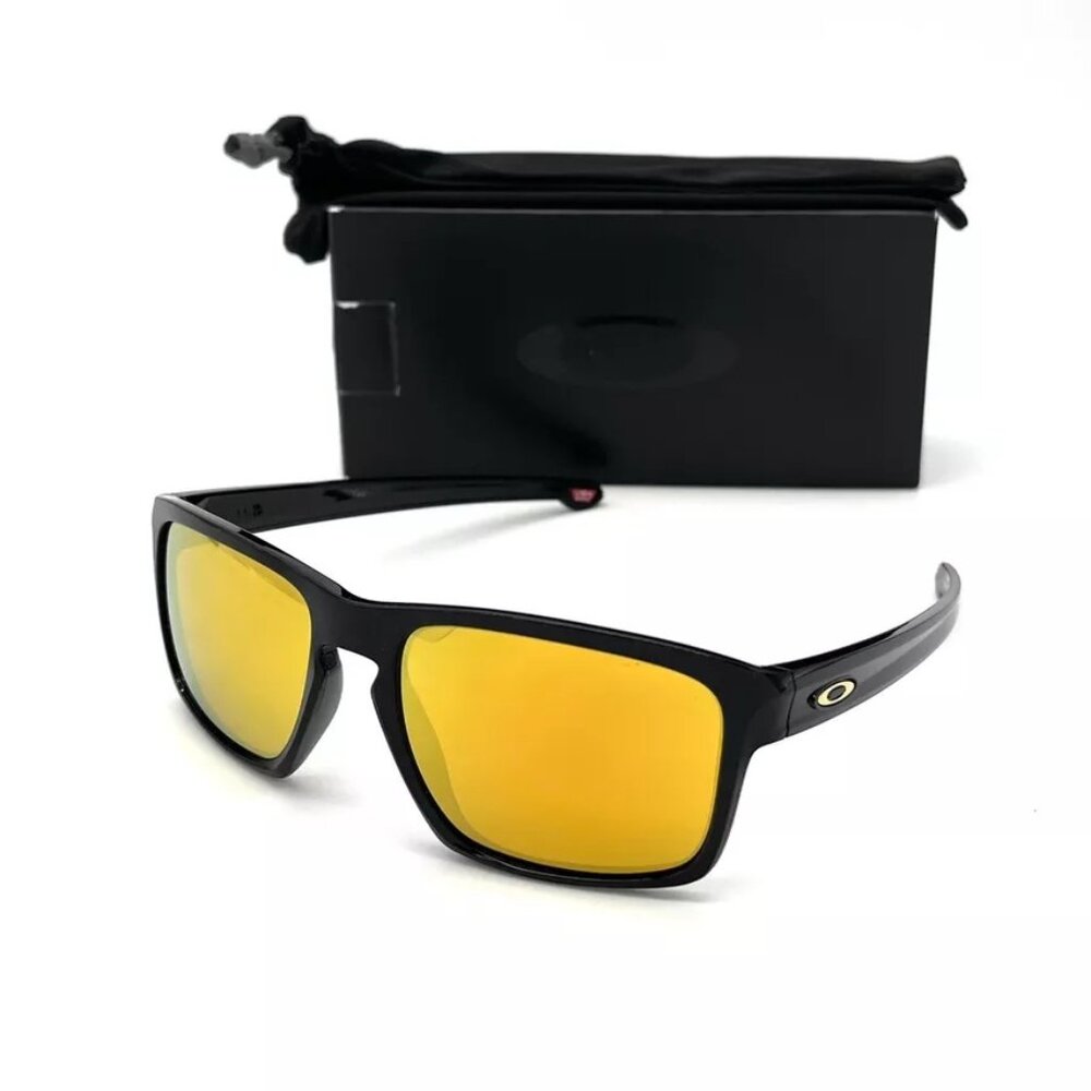 OAKLEY SILVER OO9262-05 Polished Black / 24K Iridium 57mm Sunglasses